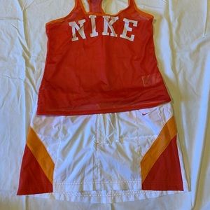 Nike Mesh tank top with Nike skirt
